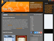 Tablet Screenshot of free-psd.com